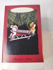 Vintage Hersey's Mice Time For a Treat Hallmark Keepsake Ornament 1996. Cute picture