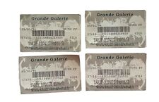 Vtg 1996 French Paris Grande Galerie Natural History Museum 4 Ticket Stubs picture