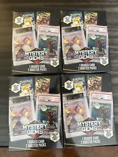 2024 “NEW” Pokemon Mystery Gems Factory Sealed X (4) Graded Card picture