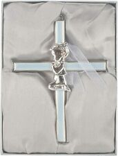 Blue Boy Cross with Hanging Ribbon, 6