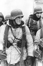 WW2 Picture Photo German soldiers with winter cammo  3780 picture