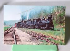 THREE MASSIVE SHAY ENGINES, CASS SCENIC RR, CASS, WV VTG RAILROAD POSTCARD picture