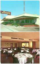 Vtg Postcard Oxnard California Bi-View Loop's Restaurant Dining Room Street View picture