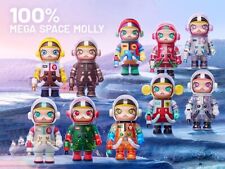 POPMART MEGA Collection 100% SPACE MOLLY Series 1 PVC & ABS & PC New picture