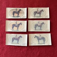 1933 Player Derby & Grand National Winners Horse TRANSFERS Tobacco Card Lot (6) picture