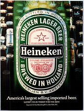 Heineken America's Largest Selling Import Beer Bottle 1986 Print Ad 8