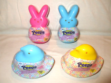 PEEPS EASTER LOT 2 BUNNY AND 2 CHICK DOUGH PACKS CONTAIN DOUGH AND CUTTER EACH picture