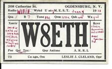 QSL  1931 Ogdensburg NY   radio card    picture