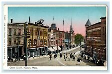 c1906 Copper Window Buildings at Hudson Street, Massachusetts MA Postcard picture