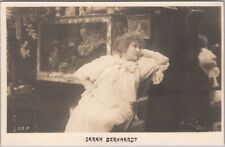 Vintage 1900s Actress SARAH BERNHARDT Real Photo Postcard Stage Actress / Unused picture
