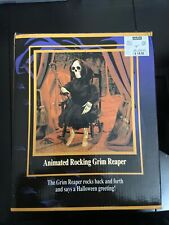 Rocking Grim Reaper Animated Halloween Factory Lights And Sound Gemmy picture