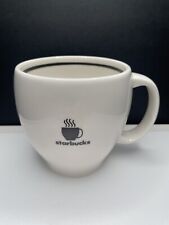 Vintage 2004 Starbucks Coffee Cup Mug. Abbey Barista Steaming Logo. 14 oz White picture