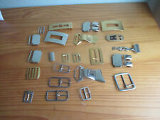 large lot of metal belt buckle 50s 70s mostly stock picture
