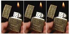 3 New Vintage Retro Butane Brass Whiskey Lighters for 19.99 picture