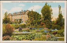 NORTHAMPTON, MASS. C.1929 PC.(A34)~VIEW OF SMITH COLLEGE, CHAPIN HOUSE GARDENS picture