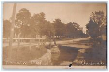 1908 Ransom Creek Bridge Clarence New York NY RPPC Photo Antique Postcard picture