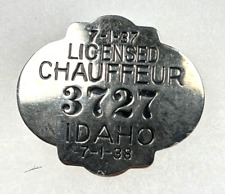1937 IDAHO Chauffeur Badge #3727 picture