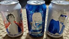 Lot 3Pepsi Pepsi Generations cans Full. Featuring:M.Jackson,B. Spears,R. Charles picture