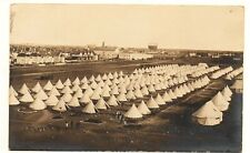 RPPC postcard MINTO ST CAMP Winnipeg Canada Expeditionary Force 1890s military picture