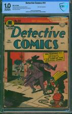 Detective Comics #91 🌟 CBCS 1.0 🌟 Joker Cover Golden Age Batman DC Comic 1944 picture