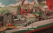  Vtg Postcard Miniature Amish Farm Intercourse Penna. Pennsylvania picture