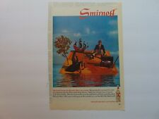 1968 SMIRNOFF Stranded on Water  Treasure Couple vintage art print ad picture