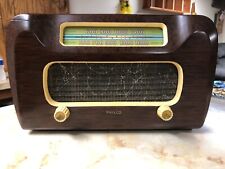 Philco 46-421 Antique Vintage Tube Radio - refinished and working, read picture