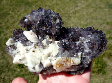 Amethyst FLOWER STALACTITE Quartz a Uruguay Crystal Points with Calcite For Sale picture
