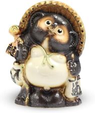 Tanuki Shigaraki-yaki Ware Japanese Pottery Racoon Dog Good Luck Tanuki 12inch picture