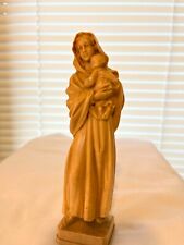 Vintage 1960's Madonna with Baby Jesus Tan Composite Detailed Statue  picture