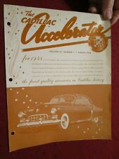 March 1948 Cadillac Accessory Folder for Binder: 8-1/2 X 11