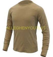 USGI Peckham FR Flame Resistant (FREE) Base Layer Long Sleeve Shirt Sand S/S NEW picture