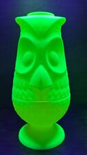 UV Glow Friends Owl Fairy Lamp Tea Light Candle Holder Blacklight Cabinet 7 inch picture