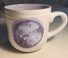 TAURUS Constellation Zodiac Astrology Ceramic Mug Lavender And White picture
