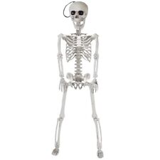TWO 24” Halloween Decoration Pose-N-Stay Full Body Skeleton Plastic Bone picture