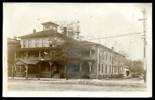 PERRY New York 1911 Street View Hotel. Real Photo Postcard picture