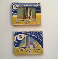 1933 Century of Progress series 1 and 2 complete cards sets in boxes picture