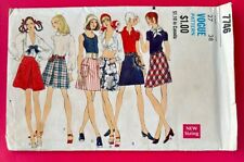 Rare UNCUT Vogue 7746 Misses Skirt Variations Waist 27 Vintage Sewing Pattern picture