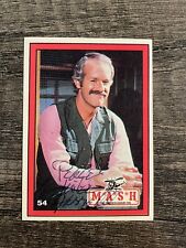 1982 Donruss MASH Mike Farrell Signed Card #54 B.J. Hunnicutt Auto picture