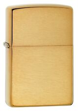 Zippo Windproof Brushed Brass Lighter,  204B, New In Box picture