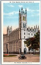 Vtg Syracuse New York NY First Baptist Church & The Mizpah 1920s View Postcard picture