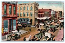 1920 Front Street Wholesale Market District Horse Wagon Portland OR Postcard picture