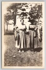 RPPC Two Edwardian Women Holding Huge Fish c1920 Real Photo Postcard C24 picture