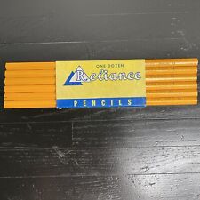 Vtg Reliance 760 H, B High-Grade Drawing Pencils One Dozen 12 Yellow Unsharpened picture