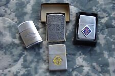 VTG Lot of 4 Interesting  Zippos, Ronson and Japan Sterling Case 950  AS IS READ picture