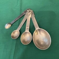 Vintage Set of 4 Aluminum Measuring Spoons picture