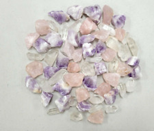 Rough Quartz Crystals Mix, Amethyst, Rose Quartz, Quartz Points Natural Gems picture