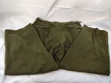 Vintage US Military Green 50s/60s Wool Field Prentice Zip Pants Size 31-35 picture