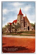 The Immaculata Church St Mary's College St Mary's Kansas KS DB Postcard R29 picture