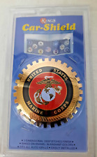 NEW Kings Car Shield United States Marine Corps Marines Metal Grille Badge VTG picture